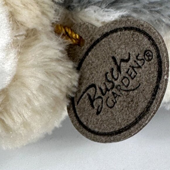 Aurora Busch Gardens Small Wolf Plush Grey and White - Picture 4 of 8